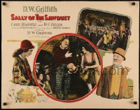 5p0120 SALLY OF THE SAWDUST linen 1/2sh 1925 W.C. Fields in D.W. Griffith circus comedy, ultra rare!