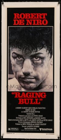 5p0129 RAGING BULL linen insert 1980 classic Hagio boxing art of Robert De Niro, Martin Scorsese!