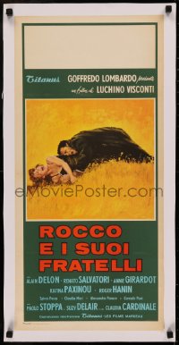 5p0023 ROCCO & HIS BROTHERS linen Italian locandina 1961 Luchino Visconti's Rocco e I Suoi Fratelli!
