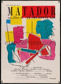 5p0010 MATADOR linen Spanish 1986 Pedro Almodovar, Antonio Banderas, cool Berlanga art!