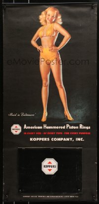 5r0175 EARL MORAN calendar 1949 sexiest Marilyn Monroe pin-up, Maid In Baltimore, ultra rare!