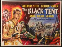 5r0053 BLACK TENT English 1/2sh 1957 soldier Anthony Steele marries the Sheik's daughter, cool art!