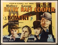 5r0056 BOWERY 1/2sh 1933 Wallace Beery, Raft, Fay Wray & Jackie Cooper by New York Brooklyn Bridge!