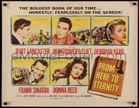 5r0126 FROM HERE TO ETERNITY 1/2sh 1953 Burt Lancaster, Kerr, Sinatra, Donna Reed, Montgomery Clift