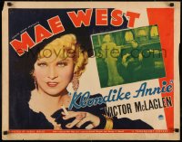 5r0064 KLONDIKE ANNIE 1/2sh 1936 super c/u of sexy Mae West + inset with Victor McLaglen, rare!
