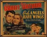 5r0065 ONLY ANGELS HAVE WINGS 1/2sh 1939 Cary Grant, pretty Jean Arthur, Howard Hawks, ultra rare!