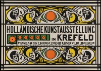 5r0032 HOLLANDISCHE KUNSTAUSSTELLUNG 34x48 German museum/art exhibition 1903 wonderful Prikker art!