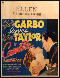 5r0044 CAMILLE jumbo WC 1937 romantic close up of pretty Greta Garbo & young Robert Taylor, rare!