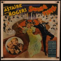 5r0048 SWING TIME linen jumbo WC 1936 Fred Astaire dancing with pretty Ginger Rogers, ultra rare!