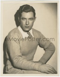 5s0327 JOHNNY MACK BROWN deluxe 10x13 still 1929 MGM portrait in sweater by Ruth Harriet Louise!