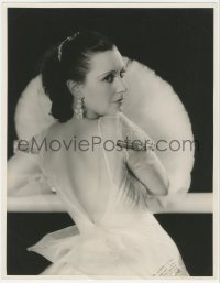 5s0333 LIL DAGOVER deluxe 11x14.25 still 1932 Warner Bros. portrait in backless dress by Elmer Fryer!