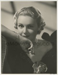 5s0338 MADELEINE CARROLL deluxe 9.75x12.75 still 1938 sexy close portrait in from Blockade by Coburn!