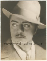 5s0376 WILLIAM POWELL deluxe 9x12 still 1926 head & shoulders portrait with fedora by George Hommel!