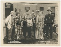5s0092 HIS WEDDING NIGHT 8x10 LC 1917 Fatty Arbuckle shocked by Buster Keaton in wedding dress, rare!