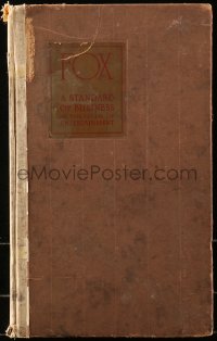 5s0059 FOX 1926-27 campaign book 1926 incredible art +tipped-in portraits of top stars & directors!