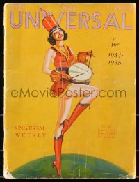 5s0069 UNIVERSAL 1934-35 campaign book 1934 Bride of Frankenstein PLUS The Raven, all 2-page ads!