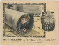 5s0232 LITTLE ANNIE ROONEY LC 1925 great full art image of Mary Pickford hiding in pipe, rare!