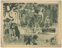 5s0266 TARZAN THE MIGHTY chapter 2 LC 1928 bad guy manhandles Kingston by their son, ultra rare!