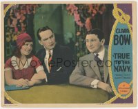 5s0269 TRUE TO THE NAVY LC 1930 sexy redhead Clara Bow smiling by perplexed Fredric March & Green!