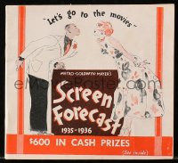5s0083 MGM 1935-36 4x5 studio booklet 1935 Jean Harlow, Joan Crawford, Laurel & Hardy, ultra rare!