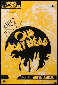 5s0102 OUR DAILY BREAD pressbook 1934 King Vidor socialist classic made during The Great Depression!
