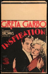 5s0022 INSPIRATION WC 1931 art of sexy French streetwalker Greta Garbo & Robert Montgomery, rare!