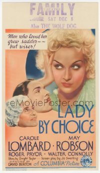 5s0111 LADY BY CHOICE mini WC 1934 men who loved gorgeous Carole Lombard grew sadder, but wiser!