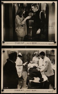 5t1535 BULLITT 2 8x10 stills 1968 detective Steve McQueen with Jacqueline Bisset & in hospital!