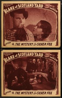 5t0681 BLAKE OF SCOTLAND YARD 2 chapter 4 LCs 1937 Ralph Byrd, The Mystery of the Silver Fox!