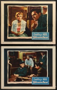 5t0685 BREAKING POINT 2 LCs 1950 John Garfield, Patricia Neal, Ernest Hemingway, Michael Curtiz noir!