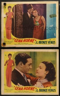 5t0687 BRONZE VENUS 2 LCs 1940s The Duke is Tops, sexy Lena Horne in both, Toddy Pictures!