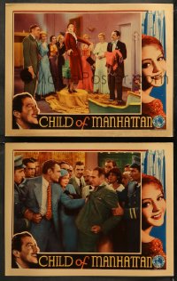 5t0689 CHILD OF MANHATTAN 2 LCs 1933 Nancy Carroll's pregnant by John Boles & runs off w/Buck Jones!
