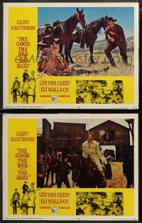 5t0717 GOOD, THE BAD & THE UGLY 2 LCs 1968 Clint Eastwood, Van Cleef, Eli Wallach, Leone classic!