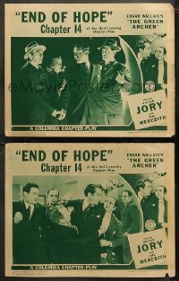 5t0719 GREEN ARCHER 2 chapter 14 LCs 1940 Edgar Wallace serial, Jory, Iris Meredith, End of Hope!