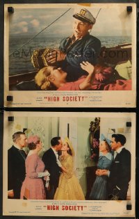 5t0722 HIGH SOCIETY 2 LCs 1956 images of Frank Sinatra, Bing Crosby, Grace Kelly & Celeste Holm!