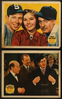 5t0723 HOLD THAT CO-ED 2 LCs 1938 great images of George Murphy, John Barrymore, Marjorie Weaver!