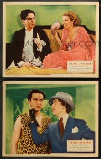 5t0728 IT'S GREAT TO BE ALIVE 2 LCs 1933 sexy Joan Marsh, Raoul Roulien, Edna May Oliver, rare!