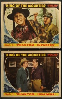 5t0732 KING OF THE MOUNTIES 2 chapter 1 LCs 1942 Canadian Mounty Rocky Lane, Phantom Invaders!