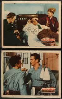 5t0733 KISS OF DEATH 2 LCs 1947 Henry Hathaway, Mature, Widmark, Gray, film noir classic!