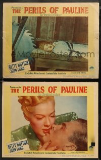 5t0762 PERILS OF PAULINE 2 LCs 1947 Betty Hutton as silent actress Pearl White & John Lund!