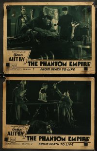 5t0764 PHANTOM EMPIRE 2 chapter 7 LCs 1935 Gene Autry sci-fi serial, From Death to Life!