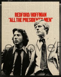 5t0003 ALL THE PRESIDENT'S MEN 15 color 11x14 stills 1976 Hoffman & Redford as Woodward & Bernstein!