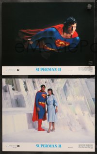 5t0305 SUPERMAN II 8 color 11x14 stills 1981 Christopher Reeve, Margot Kidder, Hackman & Beatty!