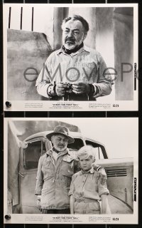 5t1072 BOY TEN FEET TALL 15 8x10 stills 1965 Edward G. Robinson & young Fergus McClelland in Africa!