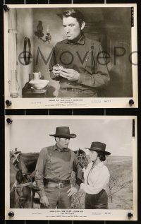 5t1073 BRAVADOS 15 8x10 stills 1958 images of western cowboy Gregory Peck & sexy Joan Collins!