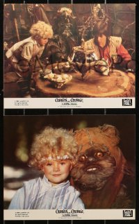 5t0833 CARAVAN OF COURAGE 8 8x10 mini LCs 1984 An Ewok Adventure, Star Wars, great images!
