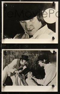 5t1095 CLOCKWORK ORANGE 14 7x9.5 stills 1972 Stanley Kubrick classic starring Malcolm McDowell!