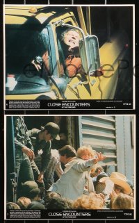5t0835 CLOSE ENCOUNTERS OF THE THIRD KIND 8 8x10 mini LCs 1977 Steven Spielberg, Dreyfuss, Truffaut!