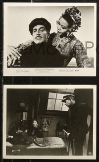 5t1385 CONFESSIONS OF AN OPIUM EATER 5 8x10 stills 1962 Linda Ho needs a fix, Vincent Price!