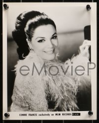 5t1434 CONNIE FRANCIS 4 8x10 music publicity stills 1960s c/u & full-length images of the star!